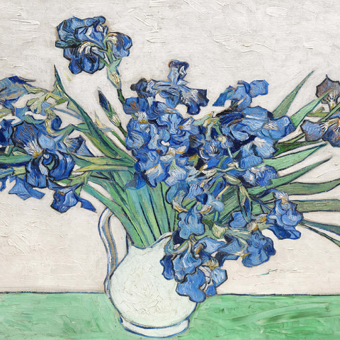 Irises (1890) by Vincent van Gogh 100 Puzzle 3D Modell