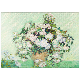 Darstellung des Puzzle-Motivs Roses (1890) by Vincent van Gogh – Puzzleteile: 1000
