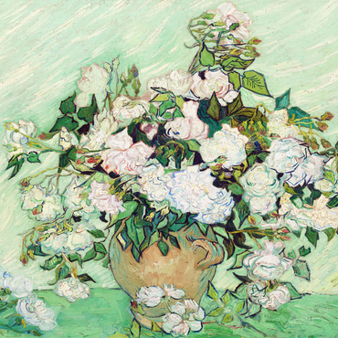 Roses (1890) by Vincent van Gogh 1000 Puzzle 3D Modell