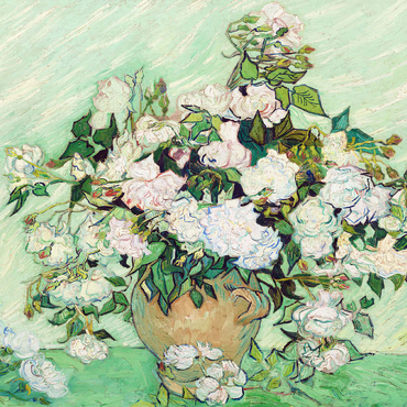 Roses (1890) by Vincent van Gogh 100 Puzzle 3D Modell