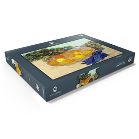 Darstellung des Puzzle Motivs Still Life of Oranges and Lemons with Blue Gloves (1889) by Vincent van Gogh - Puzzleteile: 100