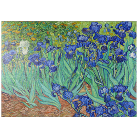 Darstellung des Puzzle-Motivs Irises (1889) by Vincent van Gogh – Puzzleteile: 1000