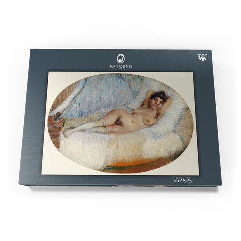 Reclining Nude (Femme nue étendue sur un lit) (1887) by Vincent van Gogh 1000 Puzzle Schachtel Ansicht3