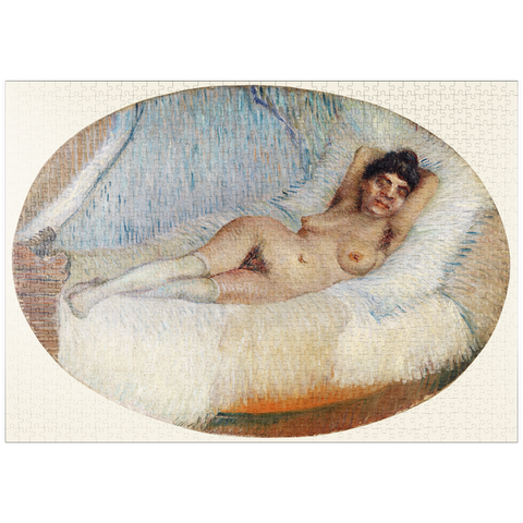 puzzleplate Reclining Nude (Femme nue étendue sur un lit) (1887) by Vincent van Gogh 1000 Puzzle