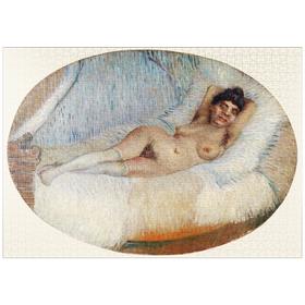 Darstellung des Puzzle Motivs Reclining Nude (Femme nue étendue sur un lit) (1887) by Vincent van Gogh - Puzzleteile: 1000