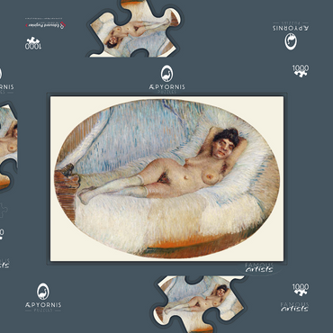 Reclining Nude (Femme nue étendue sur un lit) (1887) by Vincent van Gogh 1000 Puzzle Schachtel 3D Modell