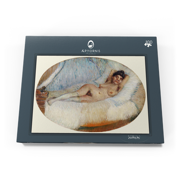 Reclining Nude (Femme nue étendue sur un lit) (1887) by Vincent van Gogh 100 Puzzle Schachtel Ansicht3