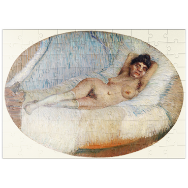 puzzleplate Reclining Nude (Femme nue étendue sur un lit) (1887) by Vincent van Gogh 100 Puzzle
