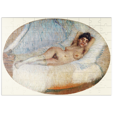 puzzleplate Reclining Nude (Femme nue étendue sur un lit) (1887) by Vincent van Gogh 100 Puzzle