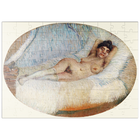 Darstellung des Puzzle Motivs Reclining Nude (Femme nue étendue sur un lit) (1887) by Vincent van Gogh - Puzzleteile: 100