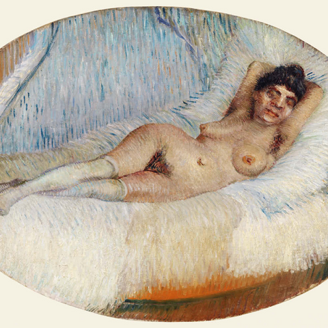 Reclining Nude (Femme nue étendue sur un lit) (1887) by Vincent van Gogh 200 Puzzle 3D Modell