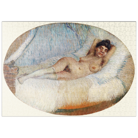Darstellung des Puzzle Motivs Reclining Nude (Femme nue étendue sur un lit) (1887) by Vincent van Gogh - Puzzleteile: 500