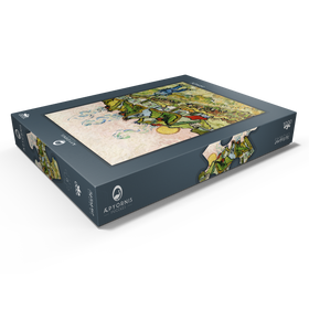 Alternative Darstellung des Puzzle-Motivs Houses and Figure (1890) by Vincent van Gogh – Puzzleteile: 1000