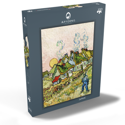 Houses and Figure (1890) by Vincent van Gogh 100 Puzzle Schachtel Ansicht2