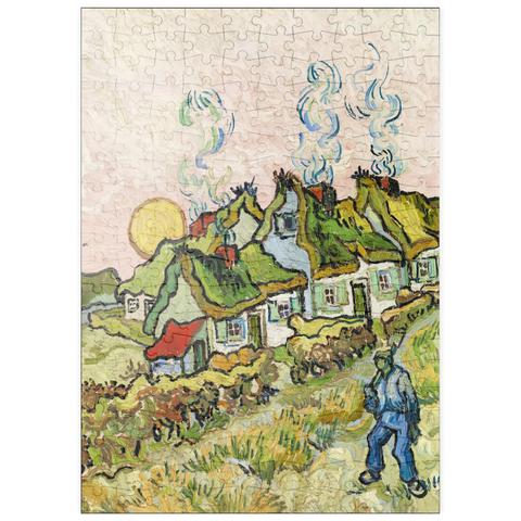 puzzleplate Houses and Figure (1890) by Vincent van Gogh 200 Puzzle