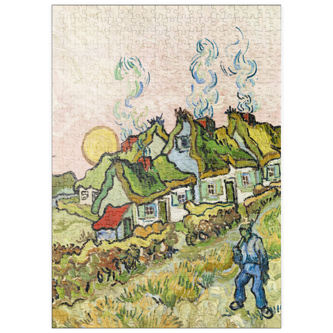 puzzleplate Houses and Figure (1890) by Vincent van Gogh 500 Puzzle