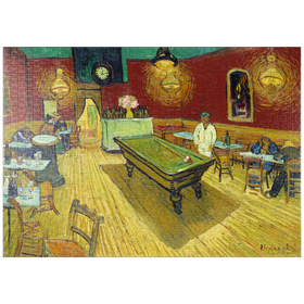 Darstellung des Puzzle-Motivs Le café de nuit (The Night Café) (1888) by Vincent van Gogh – Puzzleteile: 1000