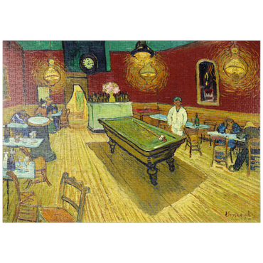 puzzleplate Le café de nuit (The Night Café) (1888) by Vincent van Gogh 1000 Puzzle
