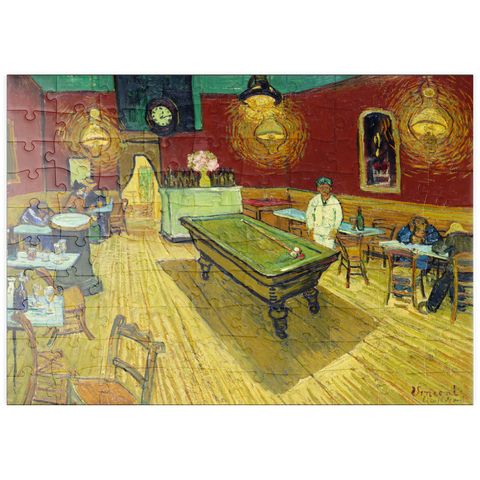 puzzleplate Le café de nuit (The Night Café) (1888) by Vincent van Gogh 100 Puzzle