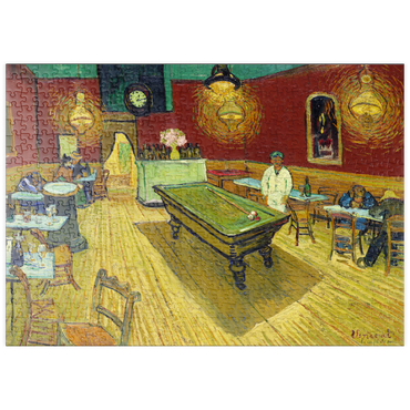 puzzleplate Le café de nuit (The Night Café) (1888) by Vincent van Gogh 500 Puzzle