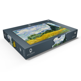 Darstellung des Puzzle Motivs Wheat Field with Cypresses (1889) by Vincent van Gogh - Puzzleteile: 1000