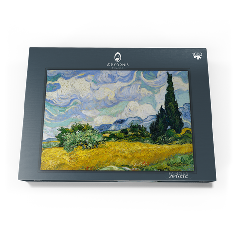 Wheat Field with Cypresses (1889) by Vincent van Gogh 1000 Puzzle Schachtel Ansicht3