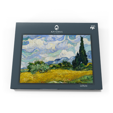 Wheat Field with Cypresses (1889) by Vincent van Gogh 100 Puzzle Schachtel Ansicht3