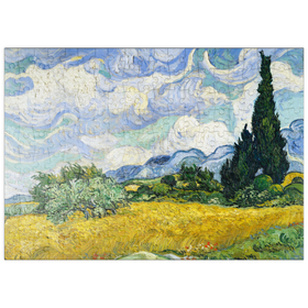 Darstellung des Puzzle-Motivs Wheat Field with Cypresses (1889) by Vincent van Gogh – Puzzleteile: 200