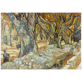 Darstellung des Puzzle-Motivs The Large Plane Trees (Road Menders at Saint-Rémy) (1889) by Vincent van Gogh – Puzzleteile: 1000