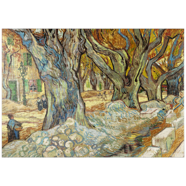 puzzleplate The Large Plane Trees (Road Menders at Saint-Rémy) (1889) by Vincent van Gogh 1000 Puzzle