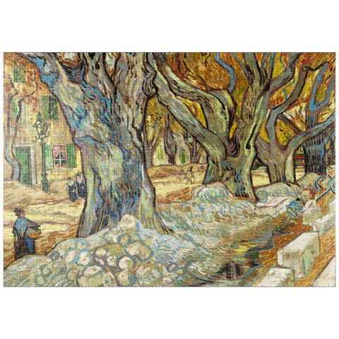 puzzleplate The Large Plane Trees (Road Menders at Saint-Rémy) (1889) by Vincent van Gogh 1000 Puzzle