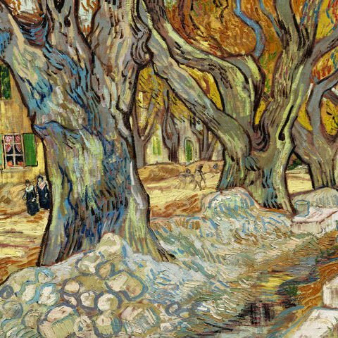 The Large Plane Trees (Road Menders at Saint-Rémy) (1889) by Vincent van Gogh 1000 Puzzle 3D Modell