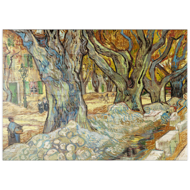 puzzleplate The Large Plane Trees (Road Menders at Saint-Rémy) (1889) by Vincent van Gogh 100 Puzzle