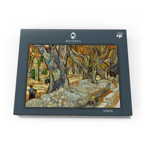 The Large Plane Trees (Road Menders at Saint-Rémy) (1889) by Vincent van Gogh 200 Puzzle Schachtel Ansicht3