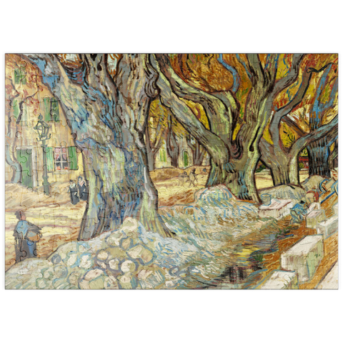 puzzleplate The Large Plane Trees (Road Menders at Saint-Rémy) (1889) by Vincent van Gogh 200 Puzzle
