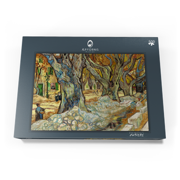The Large Plane Trees (Road Menders at Saint-Rémy) (1889) by Vincent van Gogh 500 Puzzle Schachtel Ansicht3
