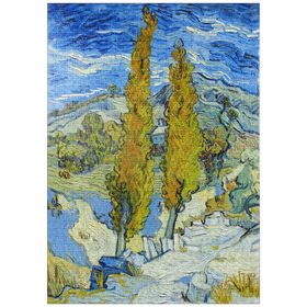 Darstellung des Puzzle-Motivs The Poplars at Saint-Rémy (1889) by Vincent van Gogh – Puzzleteile: 1000