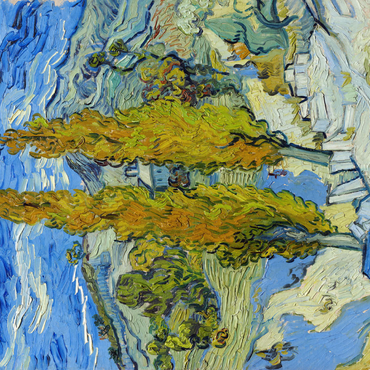 The Poplars at Saint-Rémy (1889) by Vincent van Gogh 1000 Puzzle 3D Modell