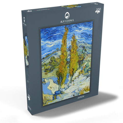 The Poplars at Saint-Rémy (1889) by Vincent van Gogh 100 Puzzle Schachtel Ansicht2