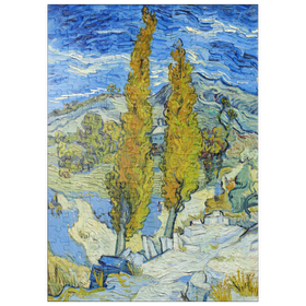 Darstellung des Puzzle-Motivs The Poplars at Saint-Rémy (1889) by Vincent van Gogh – Puzzleteile: 200
