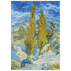 Darstellung des Puzzle-Motivs The Poplars at Saint-Rémy (1889) by Vincent van Gogh – Puzzleteile: 500