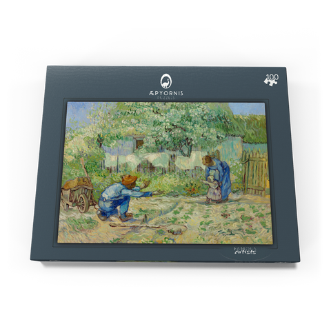 First Steps, after Millet (1890) by Vincent van Gogh 100 Puzzle Schachtel Ansicht3