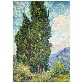 Darstellung des Puzzle Motivs Cypresses (1889) by Vincent van Gogh - Puzzleteile: 100