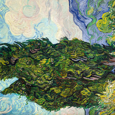 Cypresses (1889) by Vincent van Gogh 100 Puzzle 3D Modell