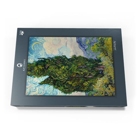 Cypresses (1889) by Vincent van Gogh 500 Puzzle Schachtel Ansicht3