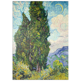 Darstellung des Puzzle-Motivs Cypresses (1889) by Vincent van Gogh – Puzzleteile: 500
