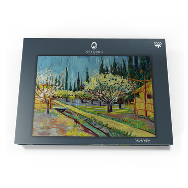 Orchard Bordered by Cypresses (1888) by Vincent van Gogh 1000 Puzzle Schachtel Ansicht3