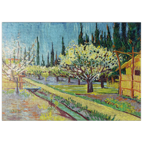 puzzleplate Orchard Bordered by Cypresses (1888) by Vincent van Gogh 500 Puzzle