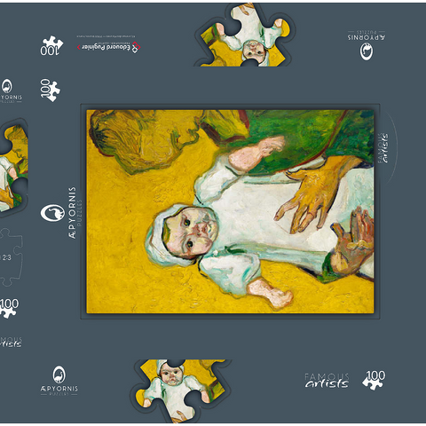 Madame Roulin and Her Baby (1888) by Vincent van Gogh 100 Puzzle Schachtel 3D Modell