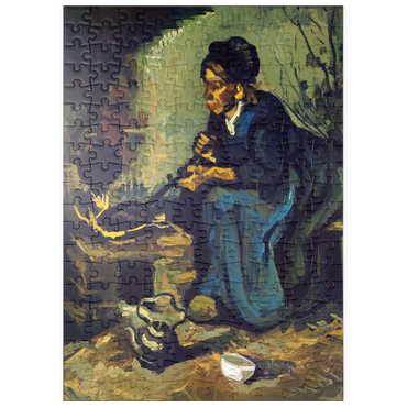 puzzleplate Peasant Woman Cooking by a Fireplace (1885) by Vincent van Gogh 200 Puzzle